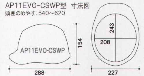 ワールドマスト　ヘルメット AP11EVO-CSWP AP11EVO-CSWP型 ヘルメット DIC AP11EVO-CSWP型（AP11-CSW型HA6E2-A11式）重量/475g●製品仕様●・飛来落下物・堕落時保護・通気孔付・パット付・ラチェット式・収納シールド最上級を超える進化へ最先端の革新的な技術を惜しみなく投入し、DIC HELMET史上最強のシリーズがさらに進化。あらゆるシーンで最高のパフォーマンスを発揮。■すべてが新発想の快適新内装システム・上下に調節可能な可変式アジャスタは、より快適なサポート位置で確実なホールド感を得られます。・可変式アジャスターにロック機能を新搭載。快適な位置に固定することによりホールド感・安定感が向上。（特許出願中）■より快適な被り心地新構造ハンモックを採用■独自の開発技術で、大幅な軽量化シールド機構を全面刷新、帽体も肉厚などを徹底的に見直し、強度を落とすことなく大幅な軽量化を実現しました。※この商品はご注文後のキャンセル、返品及び交換は出来ませんのでご注意下さい。※なお、この商品のお支払方法は、先振込（代金引換以外）にて承り、ご入金確認後の手配となります。 サイズ／スペック